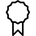 About Us badge